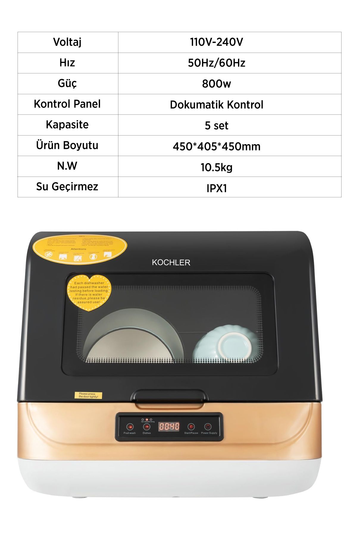 kochler Küçük Alan Uyumlu Pratik Bulaşık Makinesi – Tiny House ve Karavanlar İçin İdeal kochler Küçük Alan Uyumlu Pratik Bulaşık Makinesi – Tiny House ve Karavanlar İçin İdeal