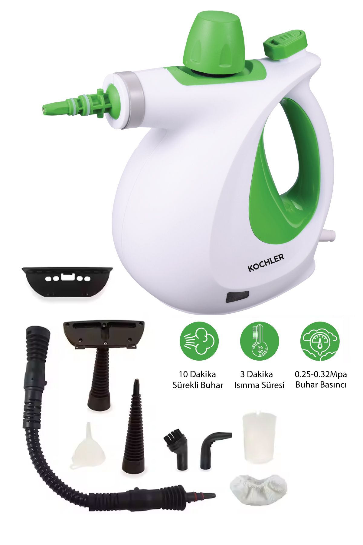 Kochler WHL-603 Çok Fonksiyonlu El Tipi Basınçlı Buharlı Temizlik Makinesi-132°C, 2m Kablo Kochler WHL-603 Çok Fonksiyonlu El Tipi Basınçlı Buharlı Temizlik Makinesi-132°C, 2m Kablo